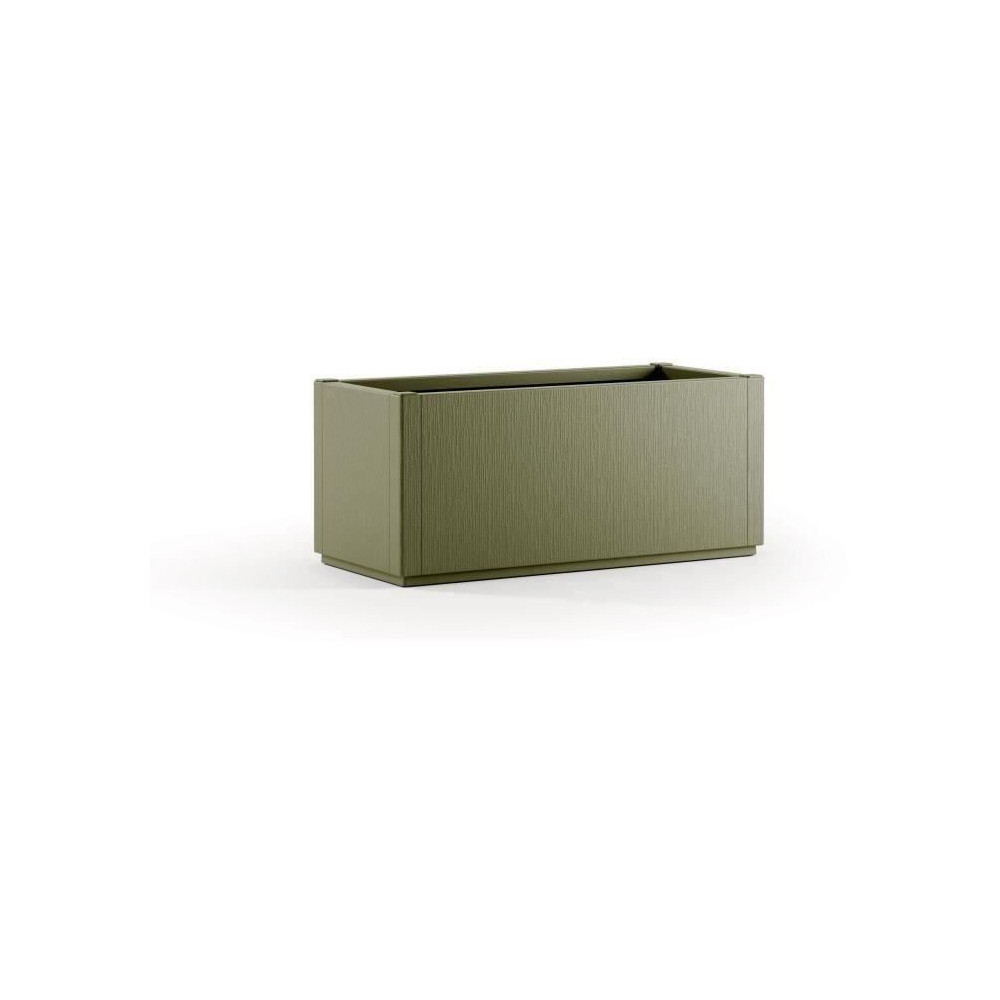 Bac a fleur Ethica rectangulaire 80 cm vert Bac a fleur Ethica rectangulaire 80 cm vert