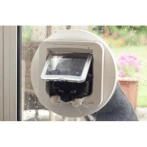 SUREFLAP Chatiere a puce électronique - Blanc - 142 mm x 120 mm (Mém