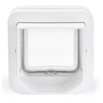 SUREFLAP Chatiere a puce électronique DualScan - Blanc - 142 mm x 120