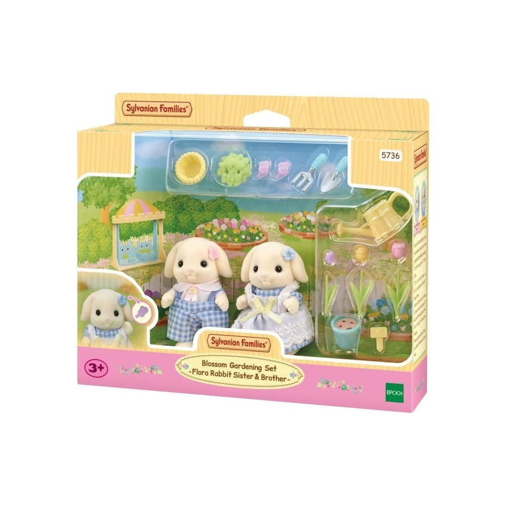 Poupée - SYLVANIAN FAMILIES - Le frere et la soeur Lapin Bélier - Ja