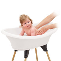 Pack baignoire THERMOBABY VASCO 5 en 1 Blanc muguet - Fabriqué en Fra