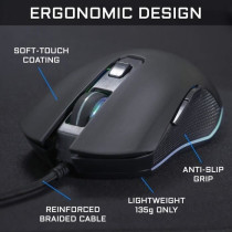 Souris Gamer Filaire - The G-Lab - KULT HELIUM - RGB - 3200 DPI - 6 Bo