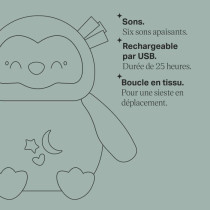 Mini Peluche - TOMMEE TIPPEE - Ollie La Chouette - Aide au sommeil nom