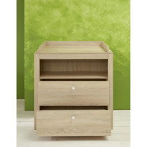 Chambre bébé Trio : Lit 70 x 140 cm + Commode a langer + Armoire OLI