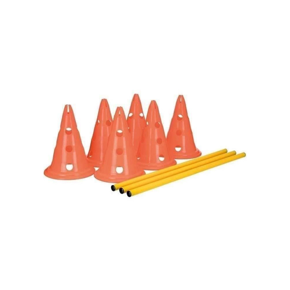 TRIXIE Lot de 3 Activités d'obstacle - Ø 23 × 30 cm - 78 cm - Orang