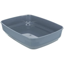 Bac a litiere - TRIXIE - Delio - Rebord - Imprimé Gris et blanc - 38