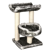 TRIXIE Arbre a chat ISABA - 62 cm - Noir/Blanc - Peluche et sisal natu