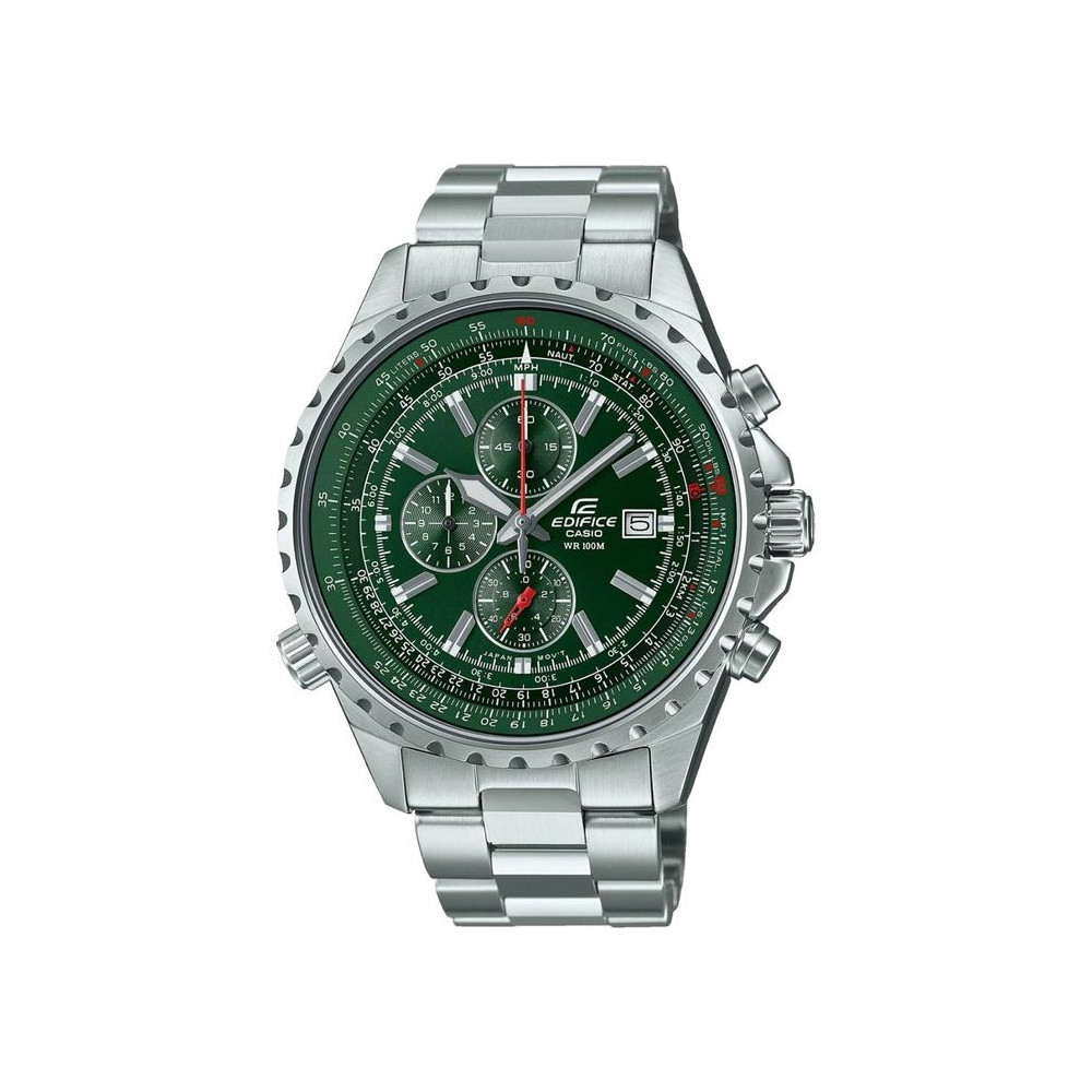 Montre en acier inoxydable EDIFICE - CASIO - Gris - Quartz - Verre min