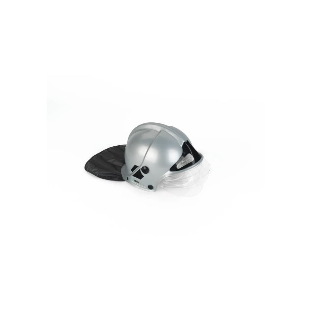 Casque de pompier gris avec visiere escamotable et protege nuque - KLE
