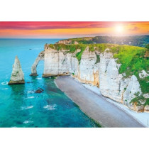 Nathan-Puzzle 1000p-Les falaises d'Etretat-Adultes et enfants des 14 a