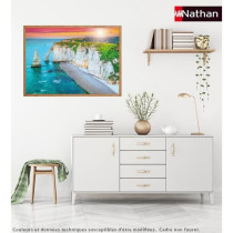 Nathan-Puzzle 1000p-Les falaises d'Etretat-Adultes et enfants des 14 a