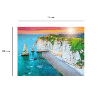 Nathan-Puzzle 1000p-Les falaises d'Etretat-Adultes et enfants des 14 a