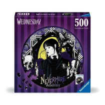 Puzzle rond Ravensburger - Mercredi Adams - 500 pieces - Dessins anim
