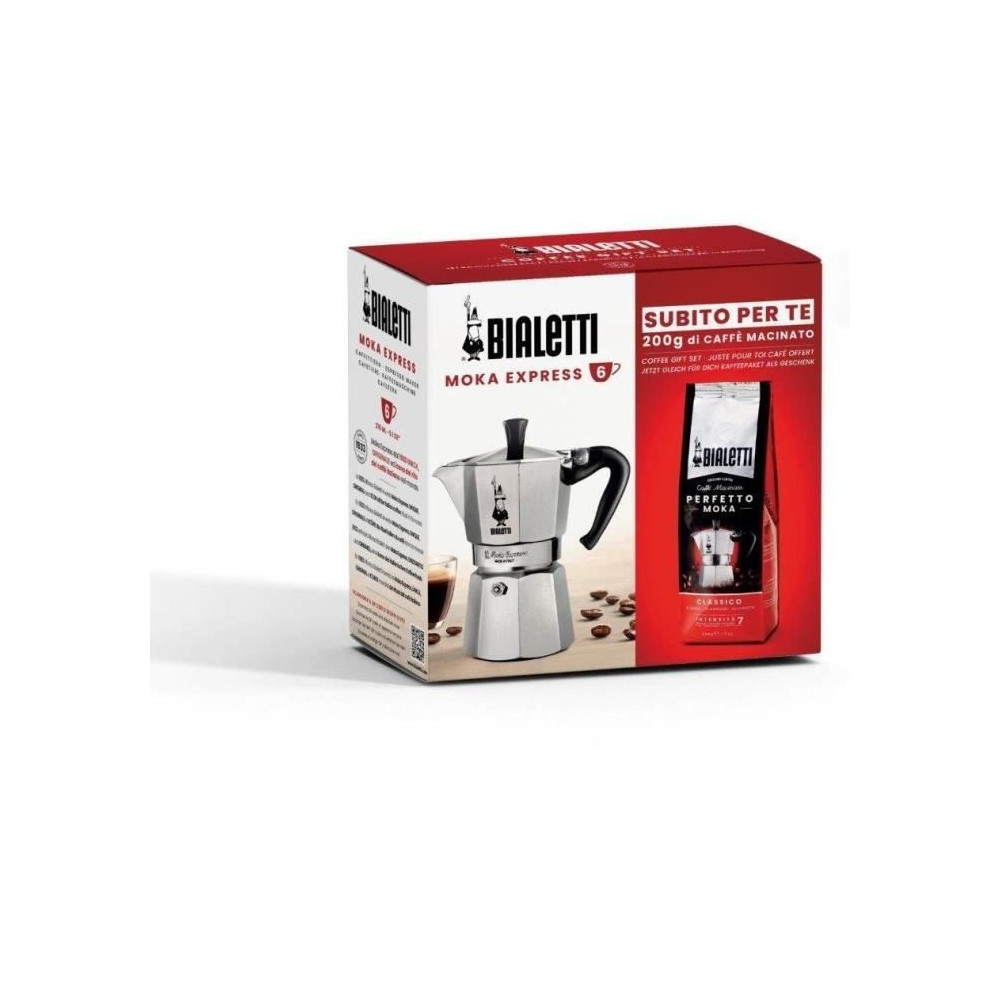 Cafetiere italienne + 1 Café Perfetto Moka Classico - BIALETTI - MOKA