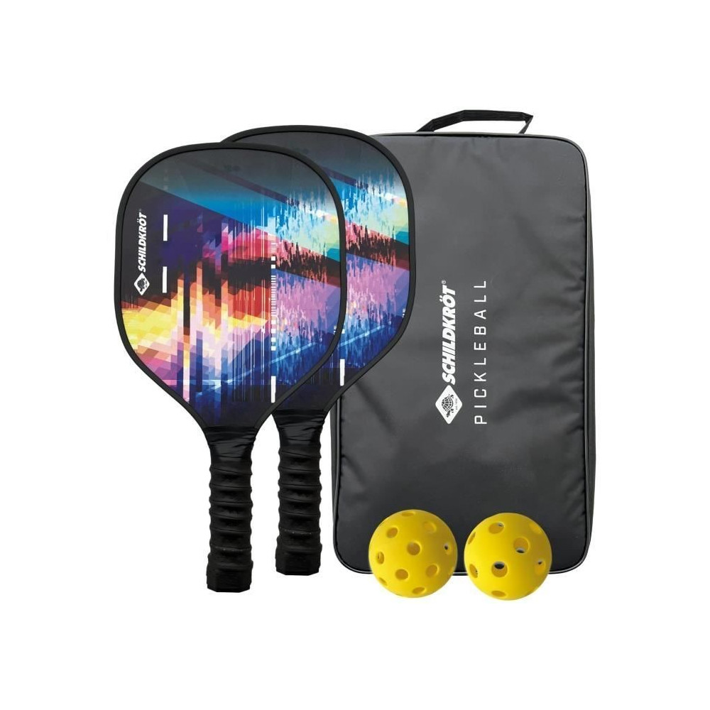 Set de Pickleball - SCHILDKRÖT - Jeu de raquettes - 2 raquettes + 2 b