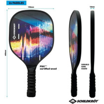 Set de Pickleball - SCHILDKRÖT - Jeu de raquettes - 2 raquettes + 2 b