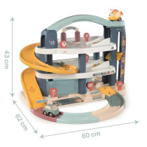 Garage 1er âge Little Smoby - 3 niveaux - Inclus : 1 voiture, 1 héli