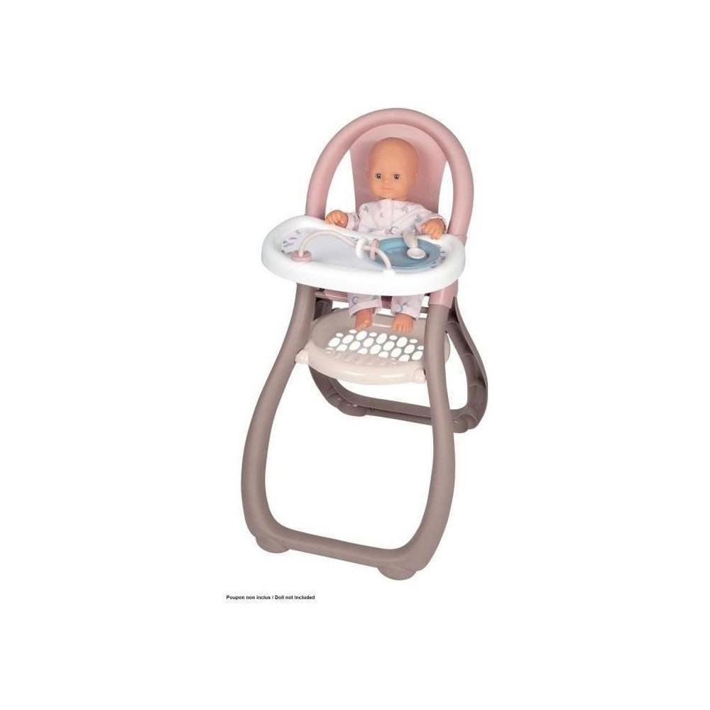 SMOBY - Baby Nurse Chaise haute pour poupon jusqu'a 42cm (non inclus)