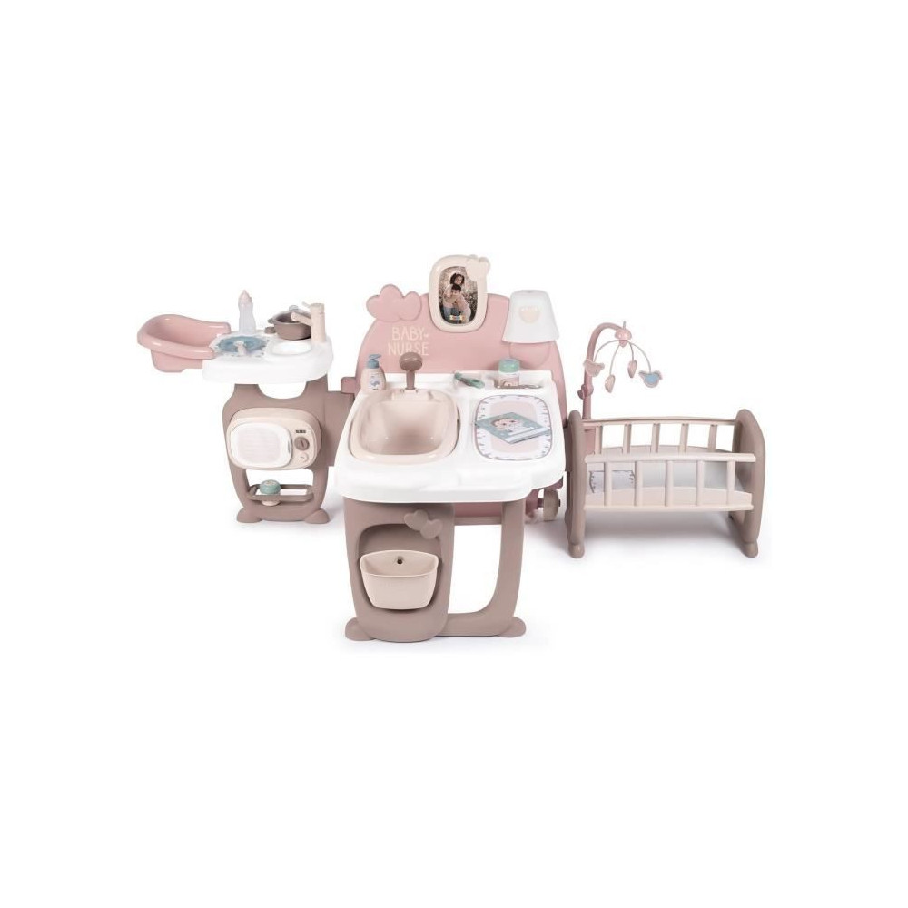 SMOBY - Baby Nurse Grande Maison des Bébés - Cuisine, Salle de Bain