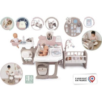 SMOBY - Baby Nurse Grande Maison des Bébés - Cuisine, Salle de Bain