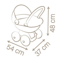 Landau câlin Baby Nurse pour poupon jusqu'a 42cm - SMOBY - Fabriqué