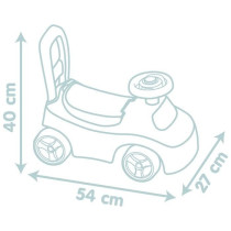 Little Smoby - Porteur Auto - Coffre sous la selle + siege - Klaxon -