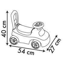 Smoby - Porteur auto enfant 2 en 1 - Peppa Pig - Coffre sous la selle
