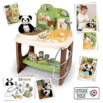 Smoby - Centre Vétérinaire Zoo - 1 peluche Panda - Nombreux accessoi