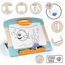 Smoby - Ardoise nomade - 3 utilisation différentes - Inclus : 1 feutr