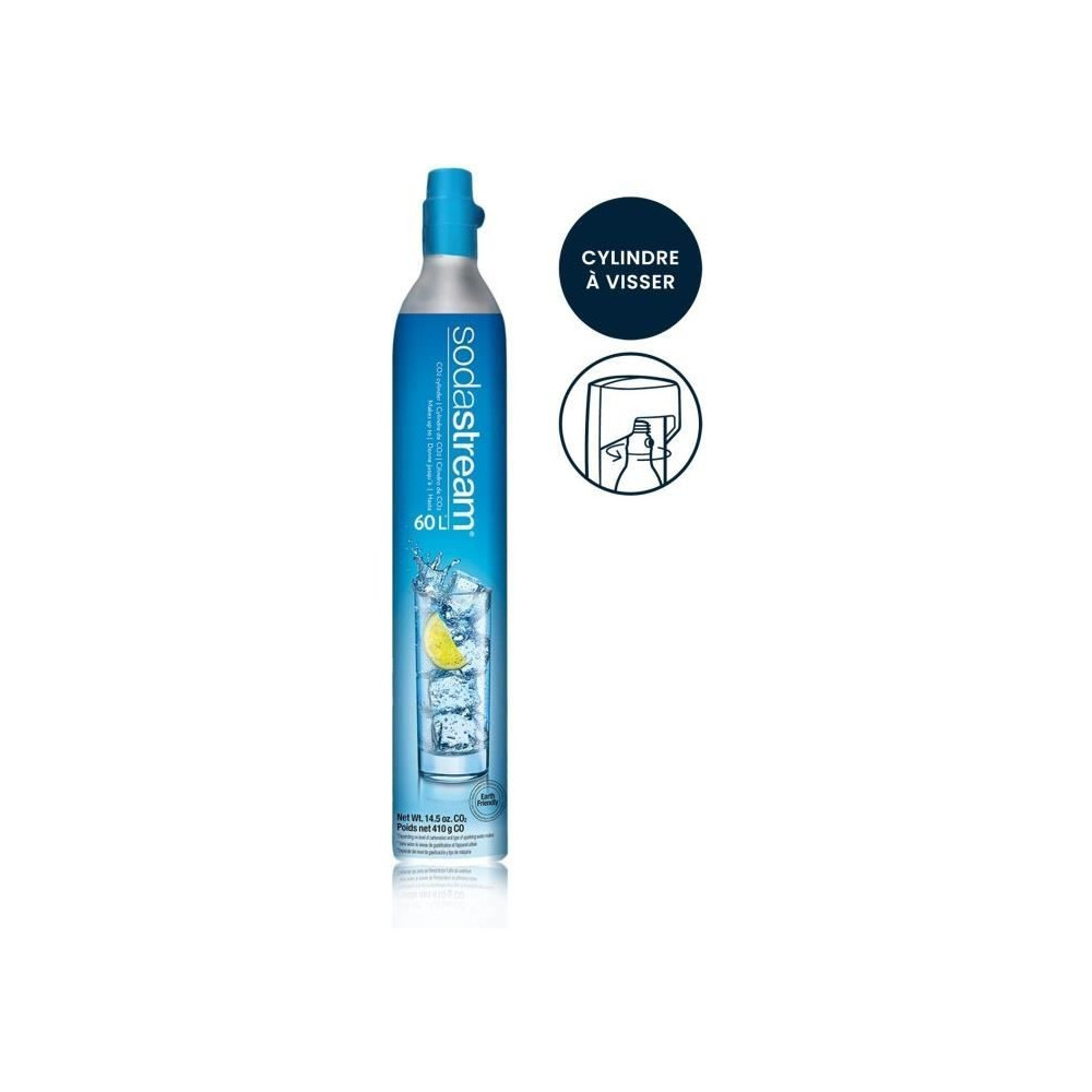 Recharge de gaz supplémentaire 60L originale a visser - SodaStream -