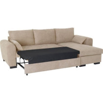 Canapé d'angle convertible réversible MAX - Méridienne avec coffre