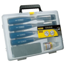Coffret de ciseaux a bois manche ABS STANLEY - 0-16-130 - Jeu de 4 pie