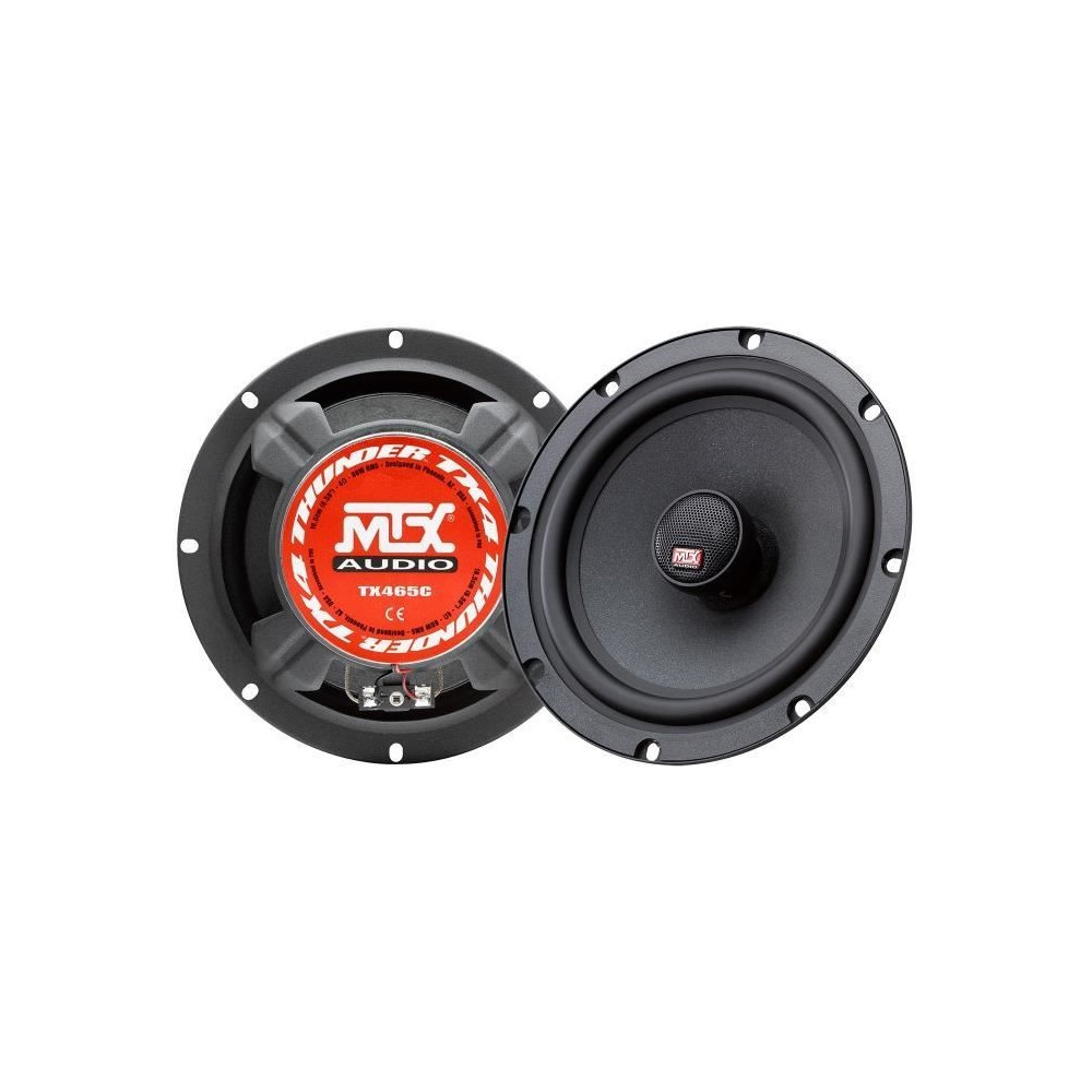 MTX TX465C Haut-parleurs voiture Coaxiaux 2 voies 16,5cm 80W RMS 4 mem