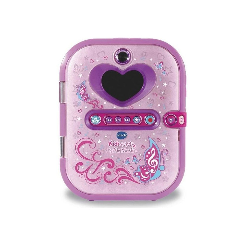 Agenda électronique VTECH Kidisecrets Selfie Music Rose avec lecteur