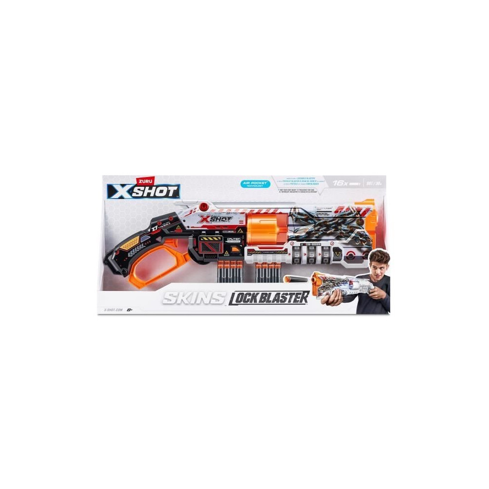 Blaster Verrouillable - ZURU - XSHOT Skins Lock Gun - Blaster avec com
