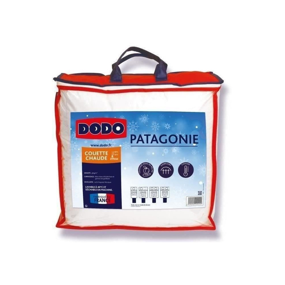 DODO Couette chaude Patagonie Blanc - 220x240 cm DODO Couette chaude Patagonie Blanc - 220x240 cm
