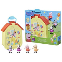 Peppa Pig, coffret La mallette de Peppa avec maison pliable, 4 figuri