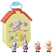 Peppa Pig, coffret La mallette de Peppa avec maison pliable, 4 figuri