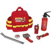 Sac a dos de pompier avec 6 accessoires dont 1 lampe torche avec fonct