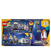 LEGO Creator 31142 Les Montagnes Russes de l'Espace, Jouet avec Fusée