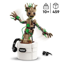 LEGO Marvel 76297 La danse de Bébé Groot, Jouet animé a construire