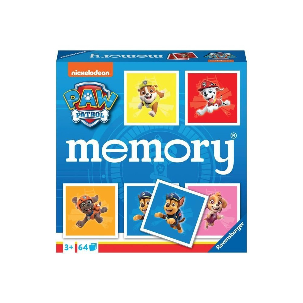 Jeu de mémoire - Ravensburger - Grand memory Pat'Patrouille - Multico