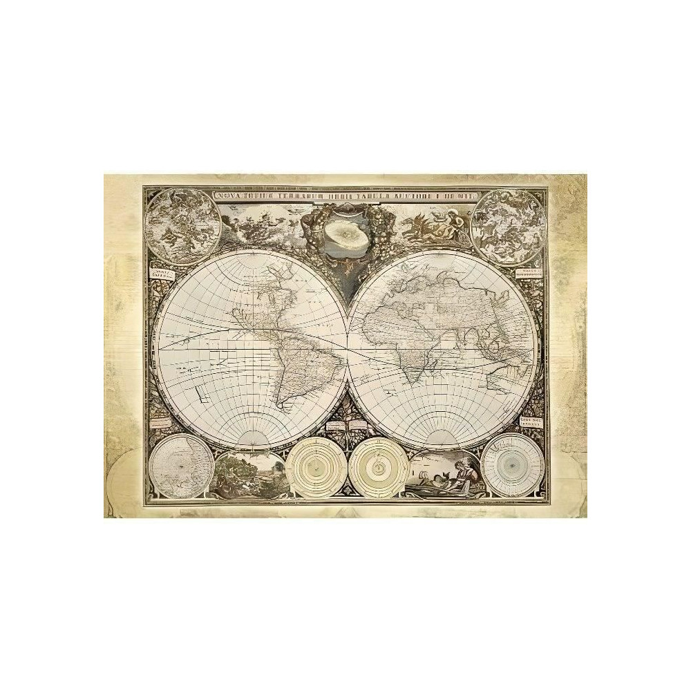 Puzzle Mappemonde Historique - Schmidt Spiele - 2000 Pieces - Qualité