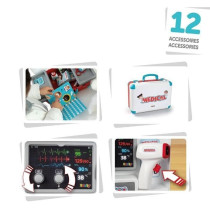 Smoby - Malette médicale - Nombreux accessoires de médecin - Dés 3