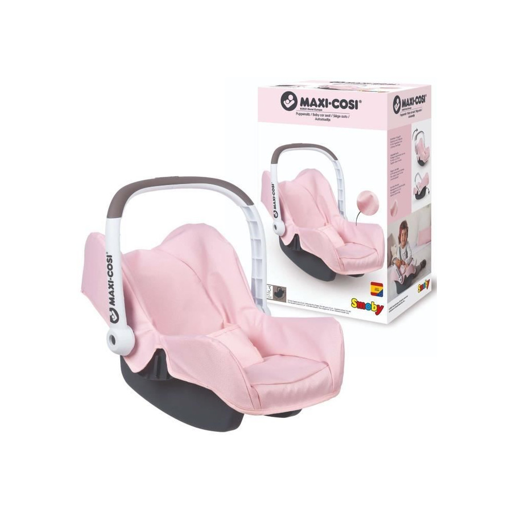 Smoby - Maxi Cosi - Siege poupée - Léger et poignée orientable - Ce