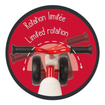 Porteur Métal Rookie - Rouge - SMOBY - Pour Enfant des 12 mois - 4 ro