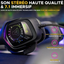 Casque Gamer Filaire - The G-Lab - KORP COBALT 7.1 - Son 7.1 Surround