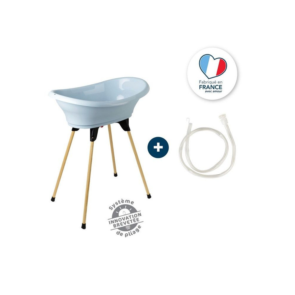 Kit baignoire VASCO Fleur Bleue - 3 en 1 - 800*500*270 - Bleu - THERMO
