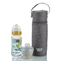 Porte biberon THERMOBABY - isotherme - gris chiné