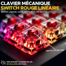 Clavier Gamer - The G-Lab - KEYZ TITAN - Mécanique (Switch Rouge) - F